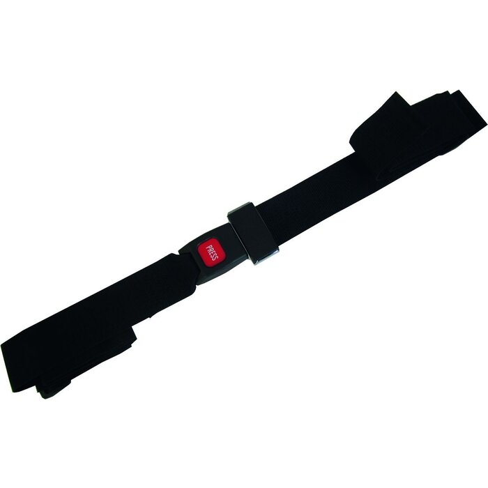Ceinture de sécurité pour fauteuil roulant - 180 cm - noire
