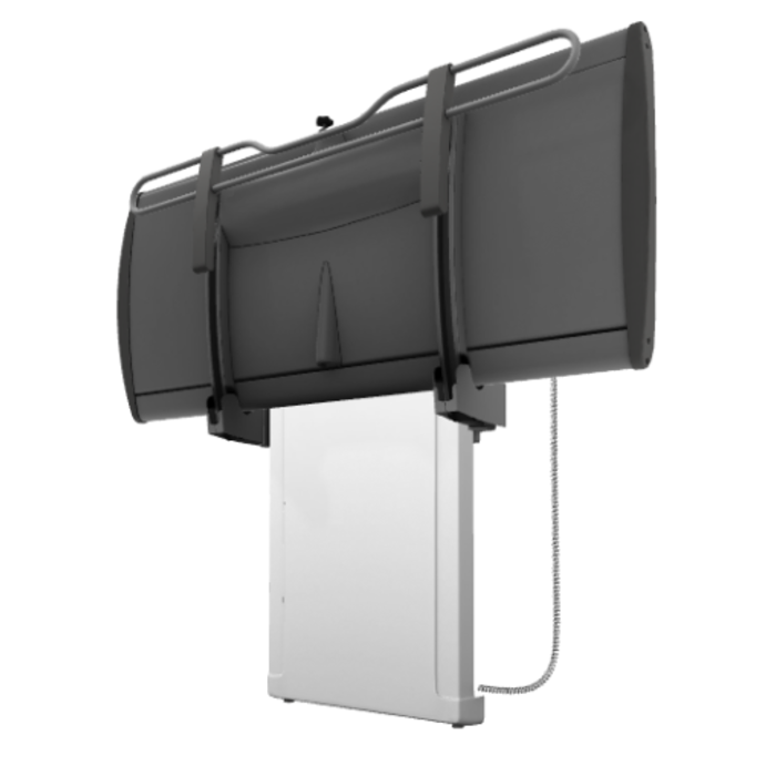Shower stretcher, electrically height adjustable, 2 models