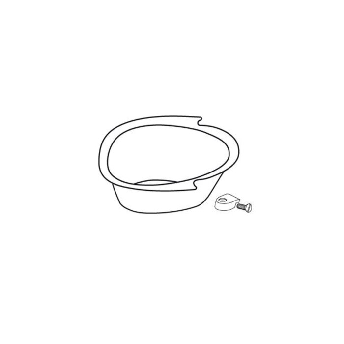 Toilet seat with lid raised 5 or 10 cm