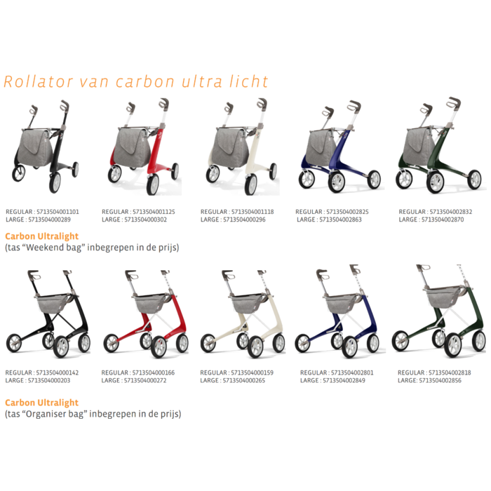 Déambulateur Carbon Ultralight : ultra léger, ergonomique et moderne