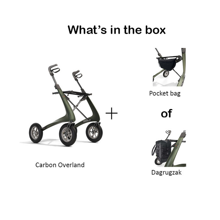 Carbon Overland rollator: ergonomic and modern design