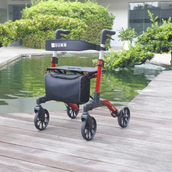 Brooklyn Double Folding Rollator (including bag and backrest)