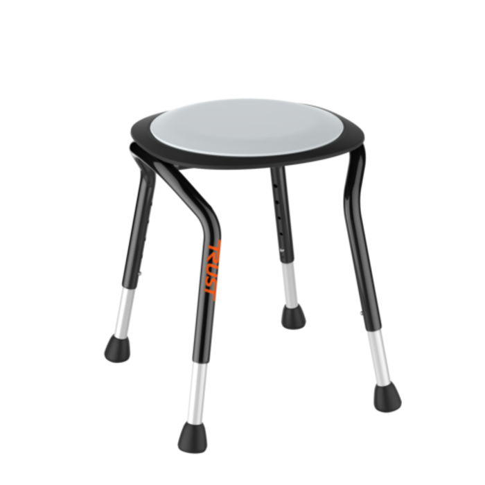 Let's Frisbee zwart - Design douchekruk met een draaiende zitting