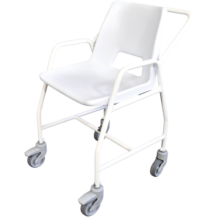 Hythe mobile shower chair with wheels