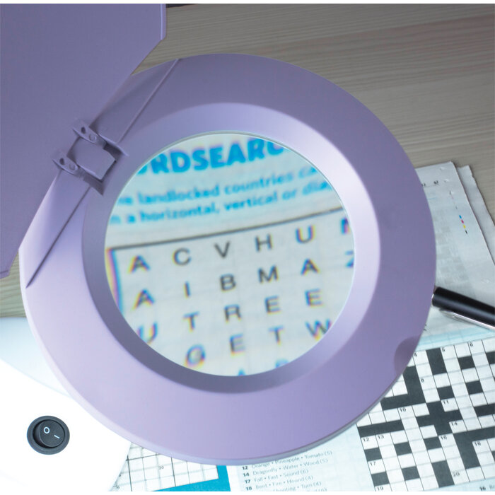 Eagle Desktop LED Twin Arm Illuminated Magnifier With Lens