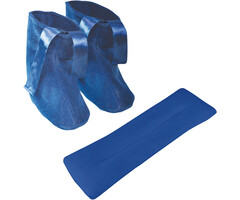 Set of microwave safe slippers and neck warmer
