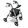 Lightweight four-wheeled rollator