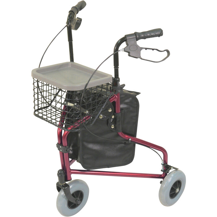Lightweight Tri Walker with bag and basket
