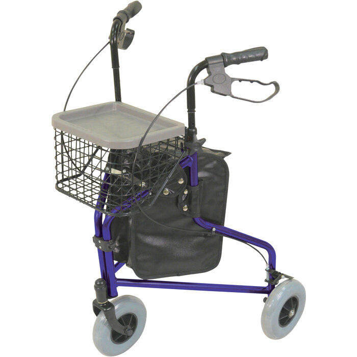 Lightweight Tri Walker with bag and basket