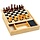 Wooden game box 4-in-1