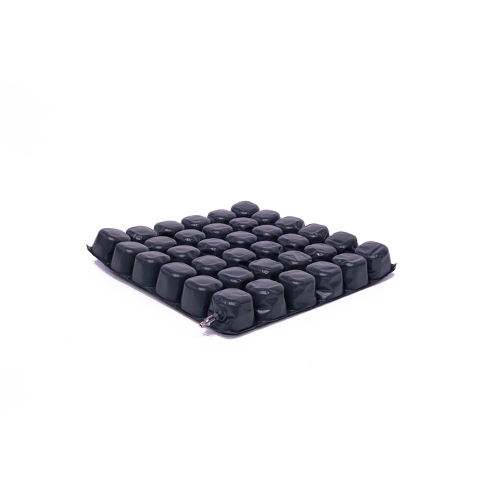 Coussin anti-escarres pour fauteuil roulant avec gel, mousse et air + 2 housses
