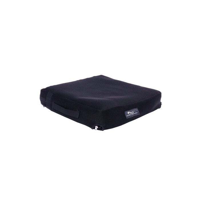 Coussin anti-escarres pour fauteuil roulant avec gel, mousse et air + 2 housses