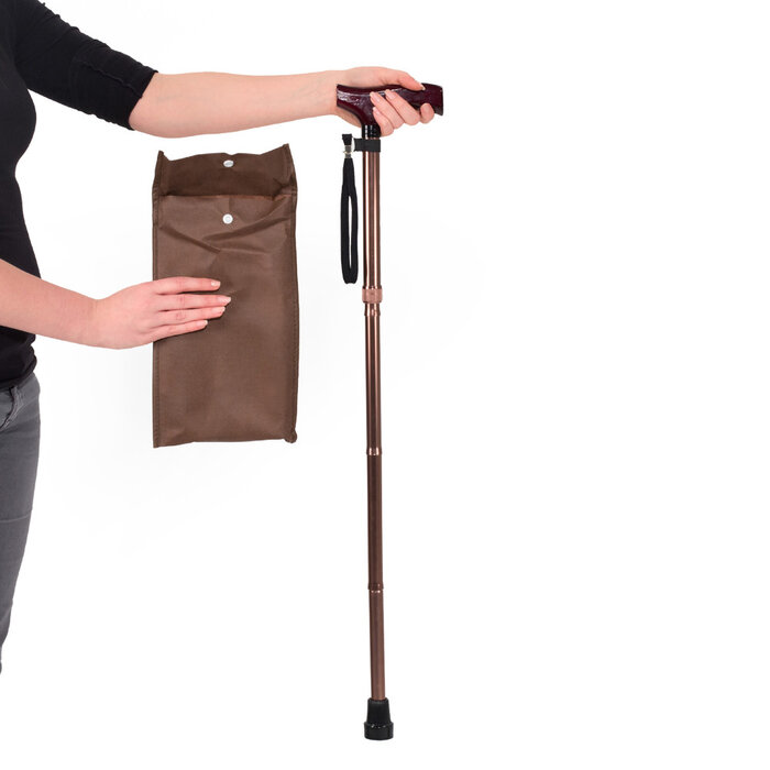 Foldable walking stick