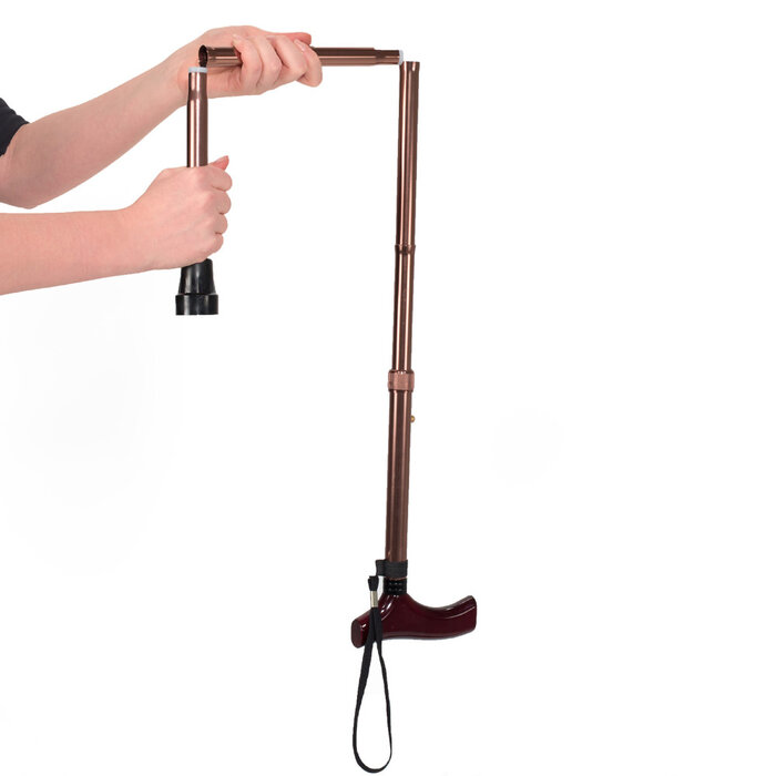 Foldable walking stick