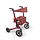 Rollator with double folding system