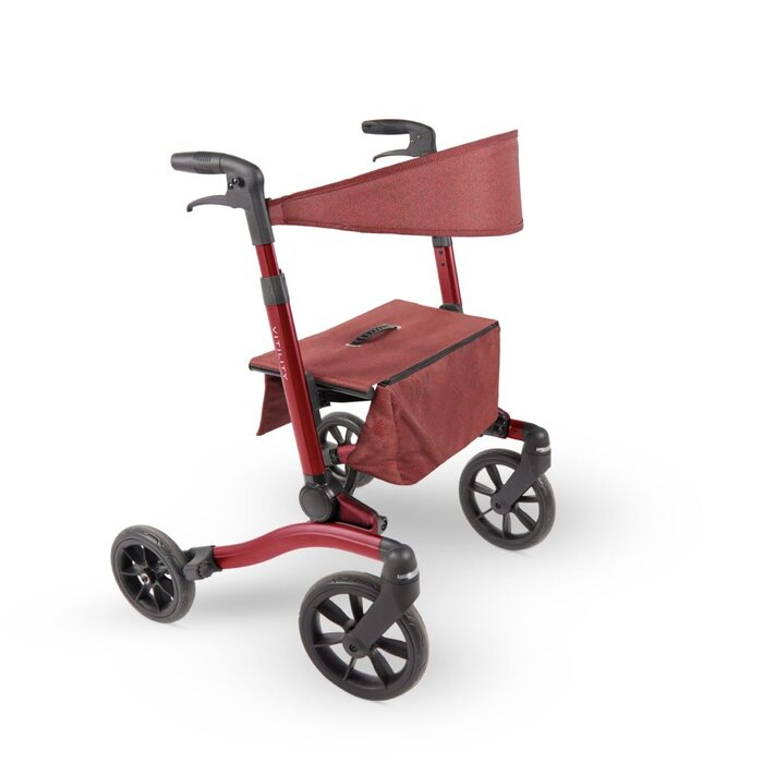 Rollator with double folding system