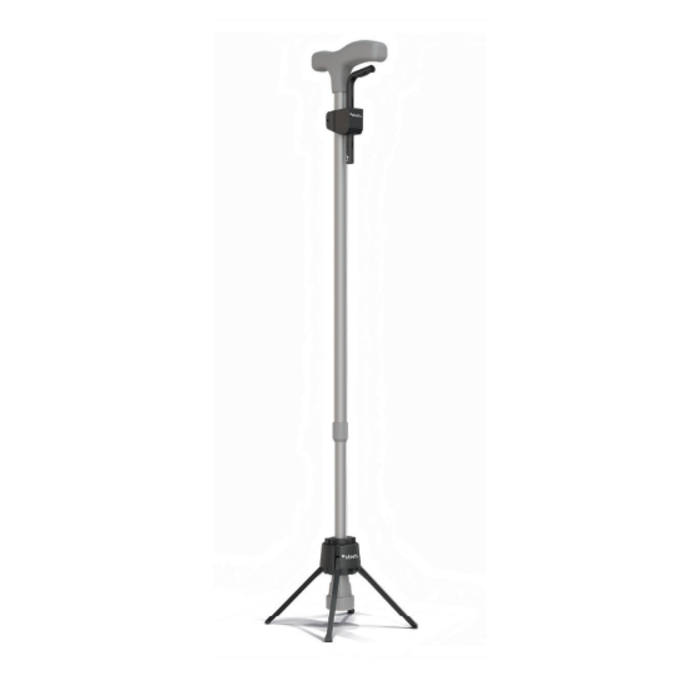 Stable crutch or walking stick parking aid