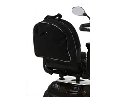 Mobility scooter bag over backrest