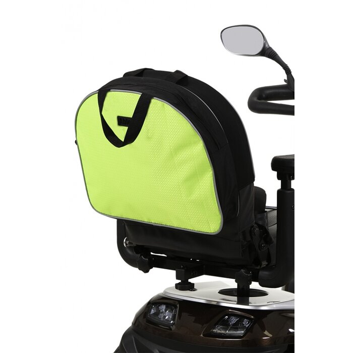 Mobility scooter bag over backrest