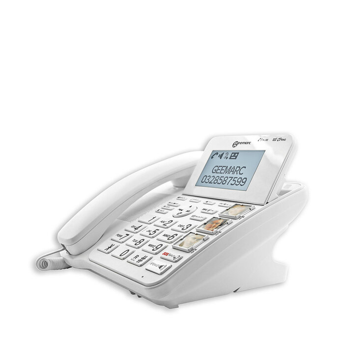 Téléphone fixe avec amplification vocale