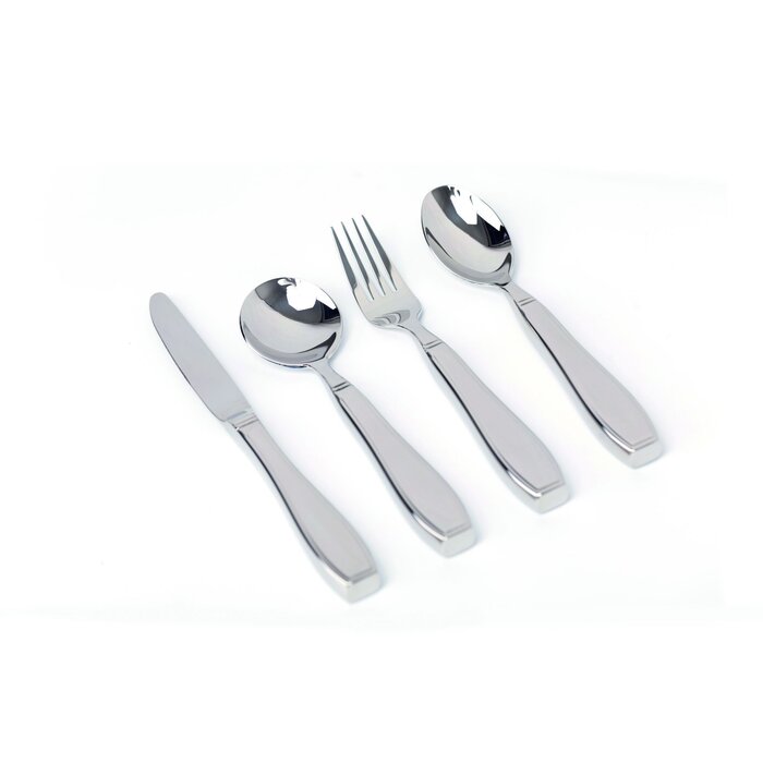 Couverts lestés en acier inoxydable - set de 4 pièces