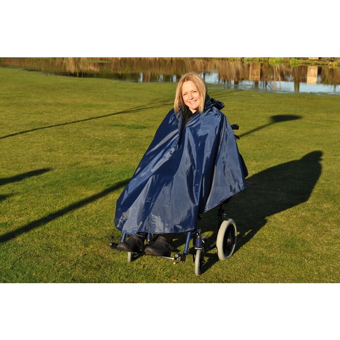 Poncho for wheelchair
