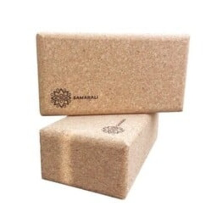 Cork yoga block
