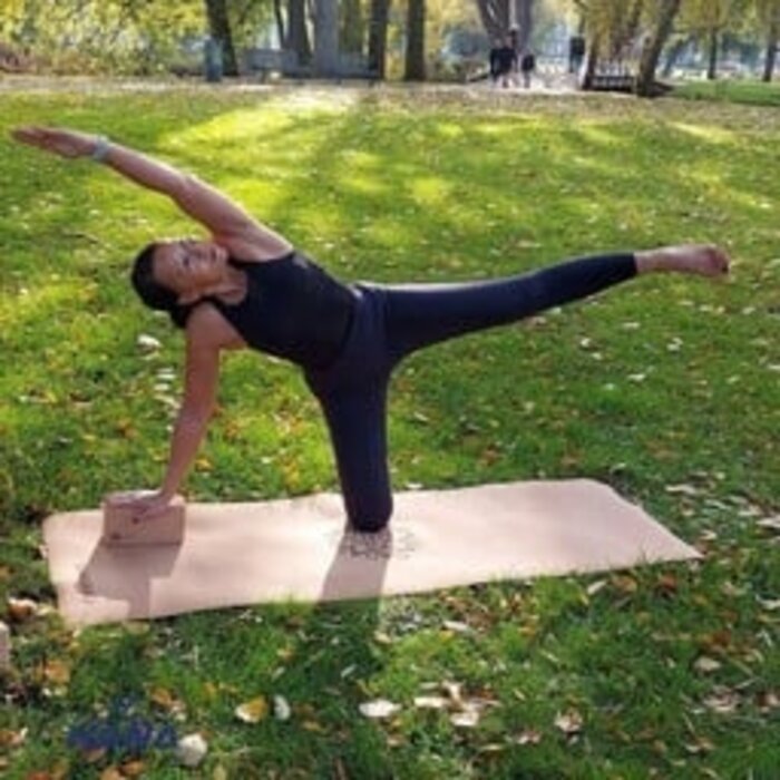 Cork yoga block