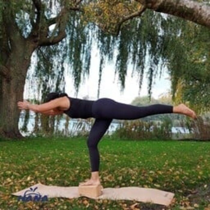 Cork yoga block