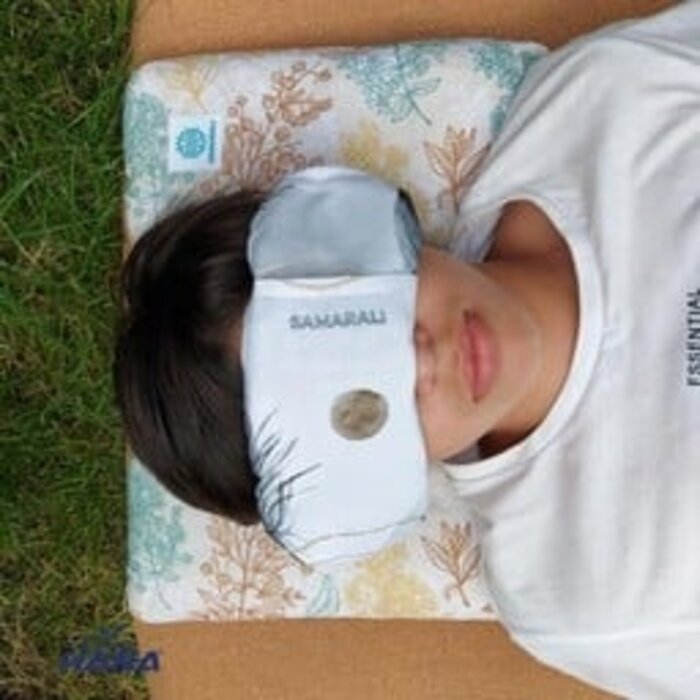 Oreiller pour les yeux lavande en coton biologique