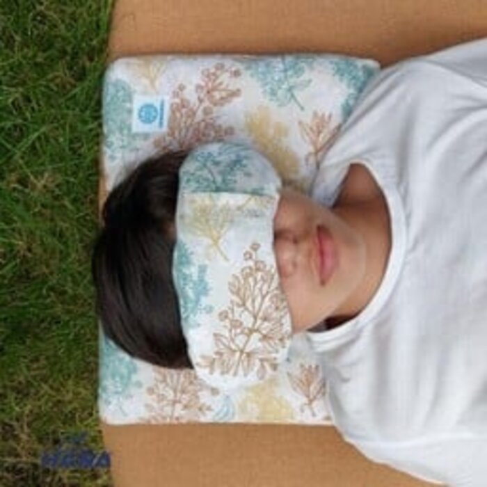 Oreiller pour les yeux lavande en coton biologique