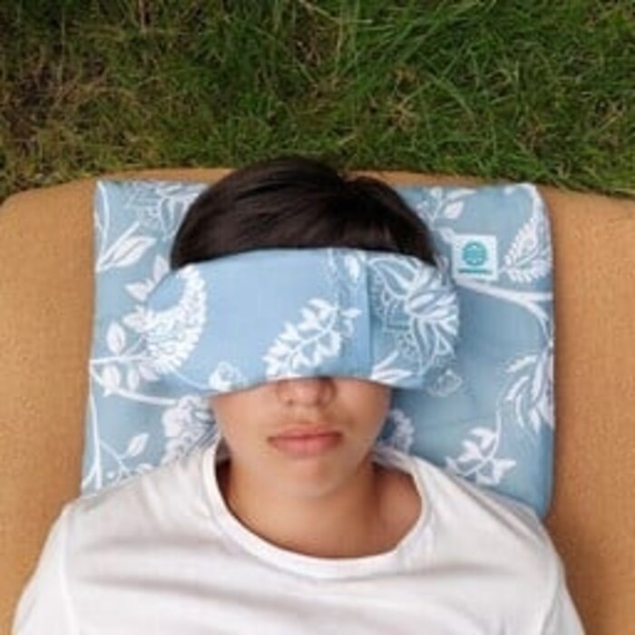 Oreiller pour les yeux lavande en coton biologique