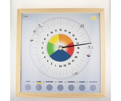 Horloge 24 heures avec horaire quotidien variable
