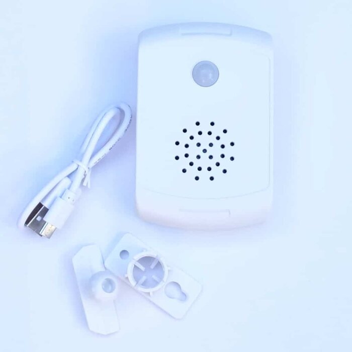 Motion detector for personal messages. With PIR sensor