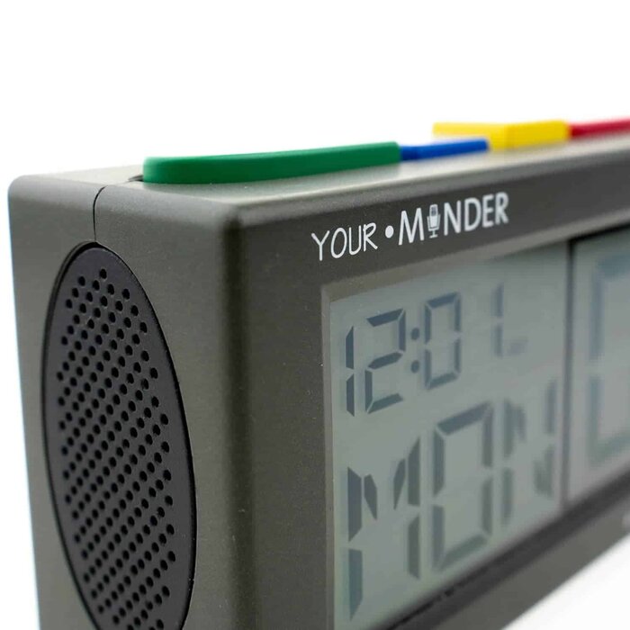 alarm clock with 6 alarms and personal recorded message