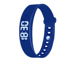 splash watch with 15 alarms and pedometer black