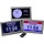 digital calendar clock with 8 alarms