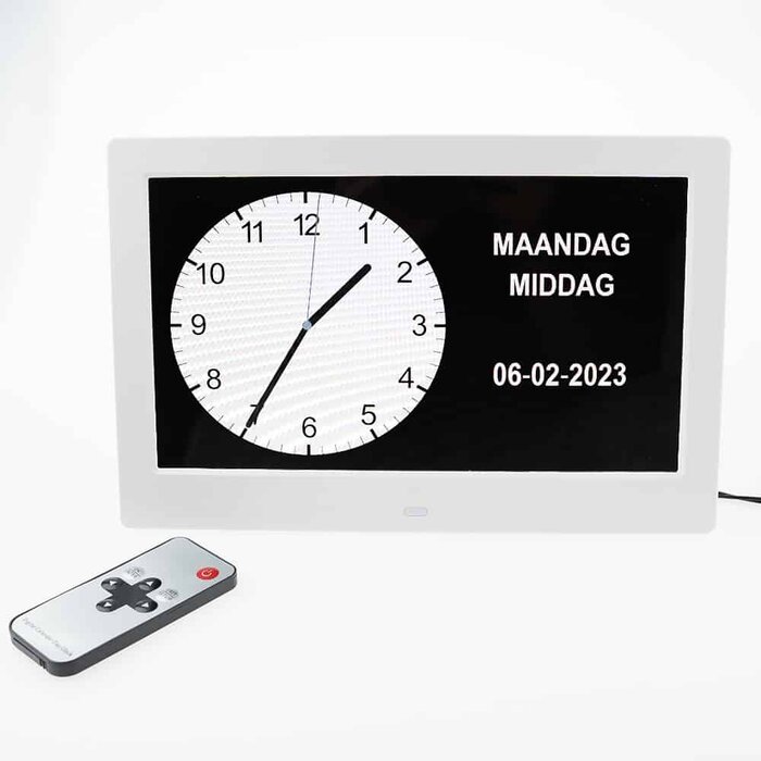 digital calendar clock with 8 alarms