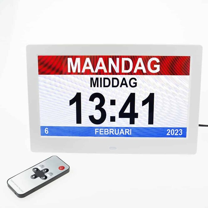 digital calendar clock with 8 alarms