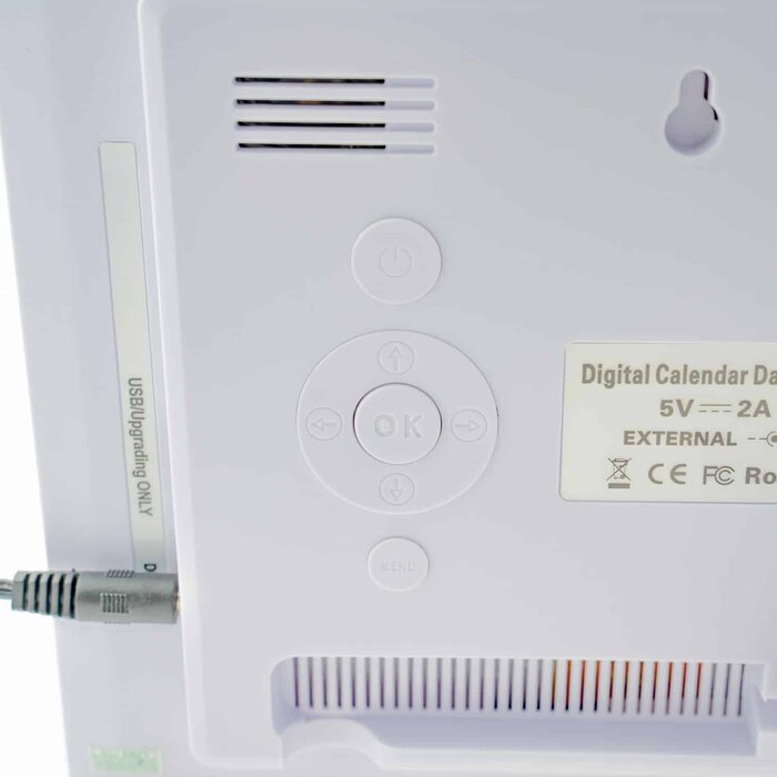 digital calendar clock with 8 alarms