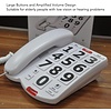 Téléphone résidentiel avec de très grandes touches