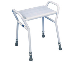 In hoogte verstelbare douchekruk