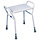 Height adjustable shower stool