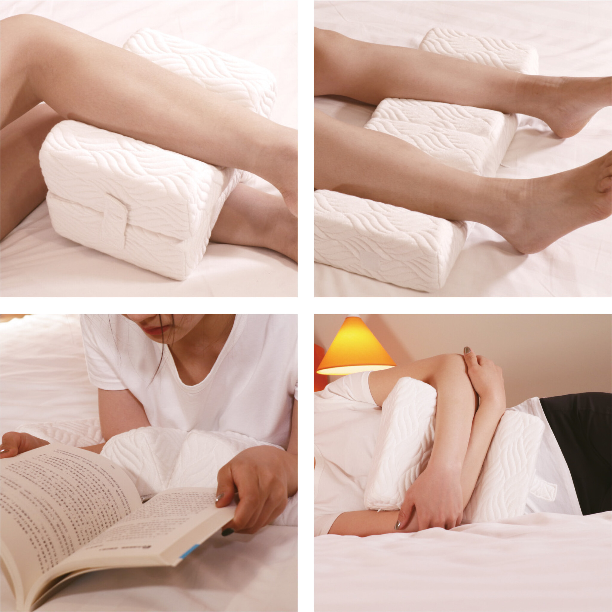 Memory foam knee pillow