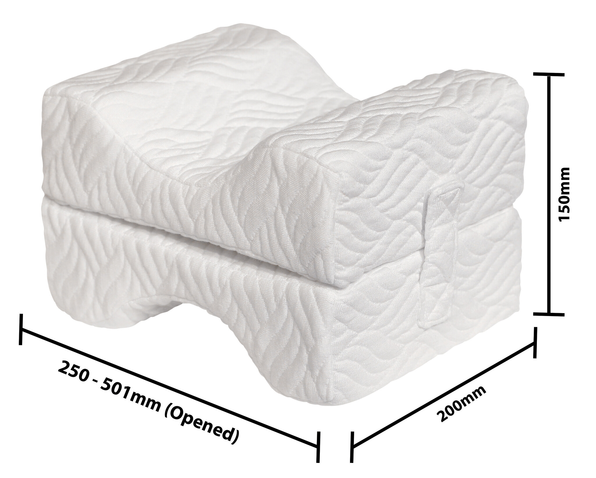 Memory foam knee pillow