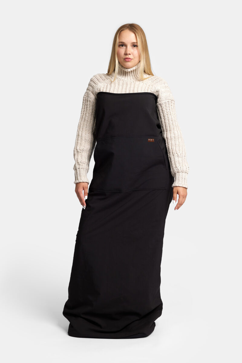 Couverture avec chancelière - Noir