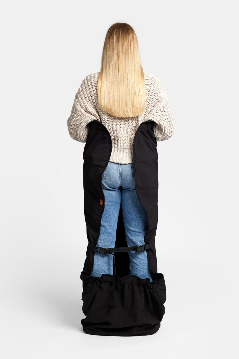 Couverture avec chancelière - Noir