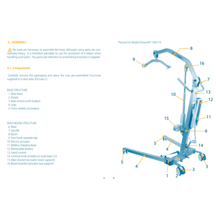 Folding Passive Arc Lift MOEM POWERLIFT