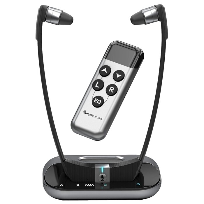 Draadloze hoofdtelefoon met versterker voor TV/HIFI