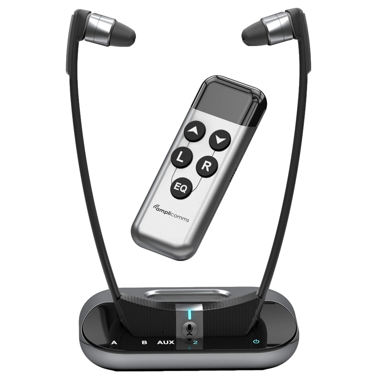 Draadloze hoofdtelefoon met versterker voor TV/HIFI